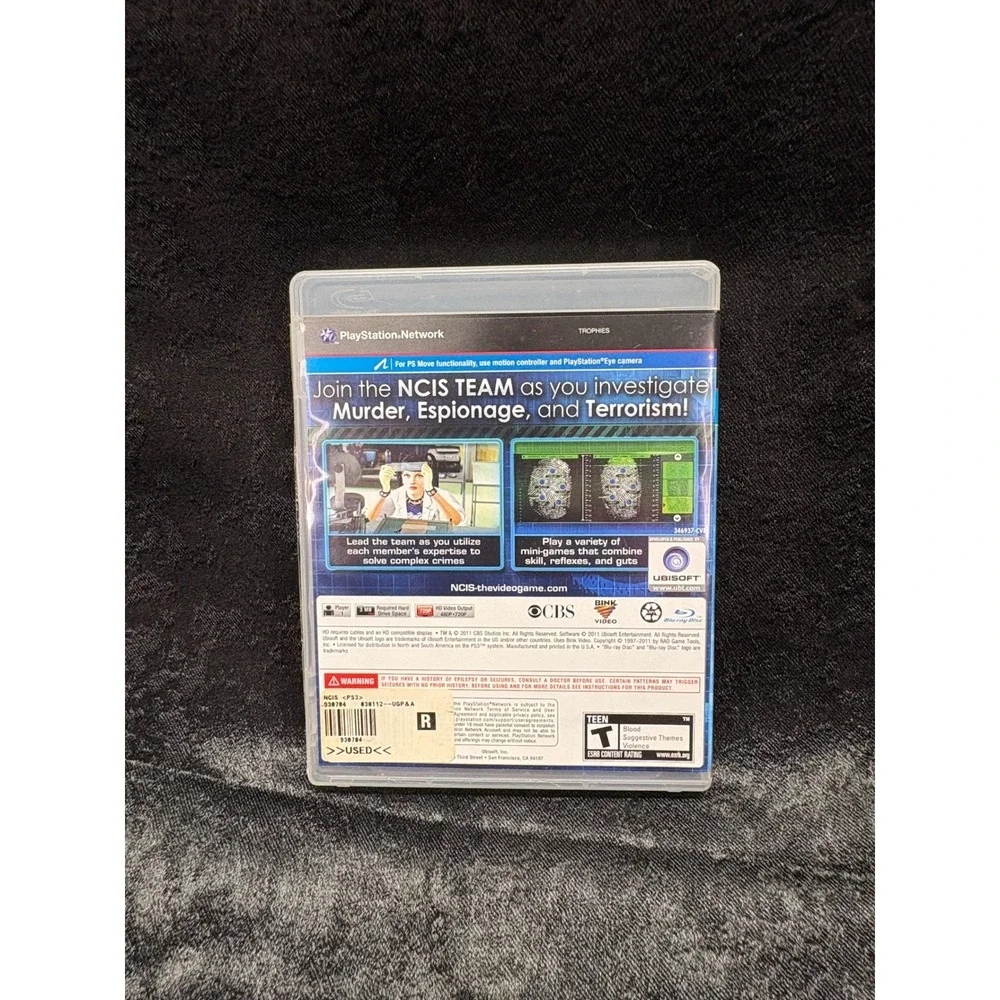 NCIS Based on the TV Series Sony PlayStation 3 PS3 Game Ubisoft 2011 CIB